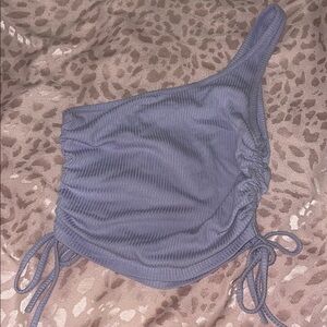 One-Shoulder Ribbed Top